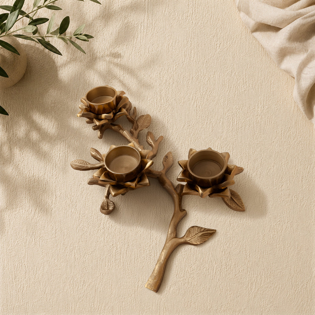 Blossom Branch Tea-Light Holder