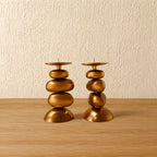 Palma Pebble Candle Stand