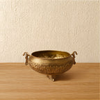 Peacock Embossed Bowl - Antique
