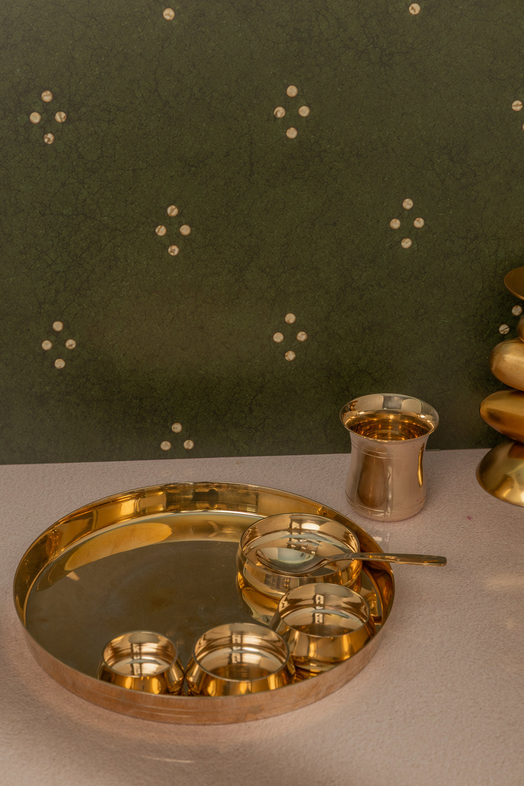 Kansa Heritage 7 Pc Thali Set