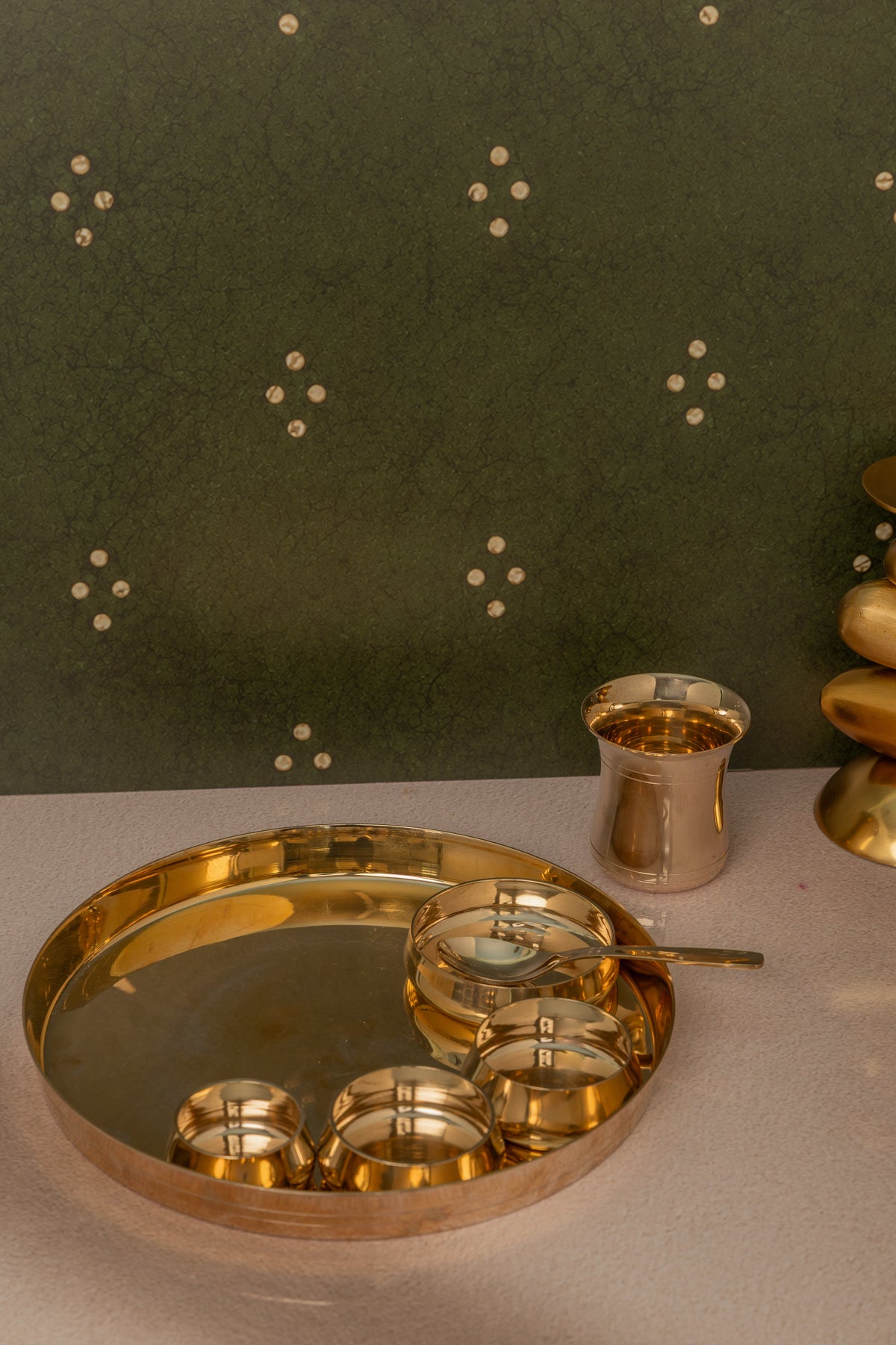 Kansa Heritage 7 Pc Thali Set