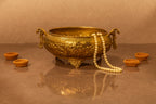 Peacock Embossed Bowl - Antique
