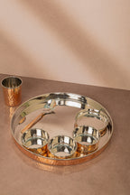 Fine-Hammered 7 Pc Thali Set