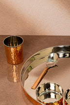 Fine-Hammered 7 Pc Thali Set