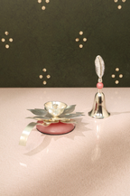 Lotus Diya and Bell Set