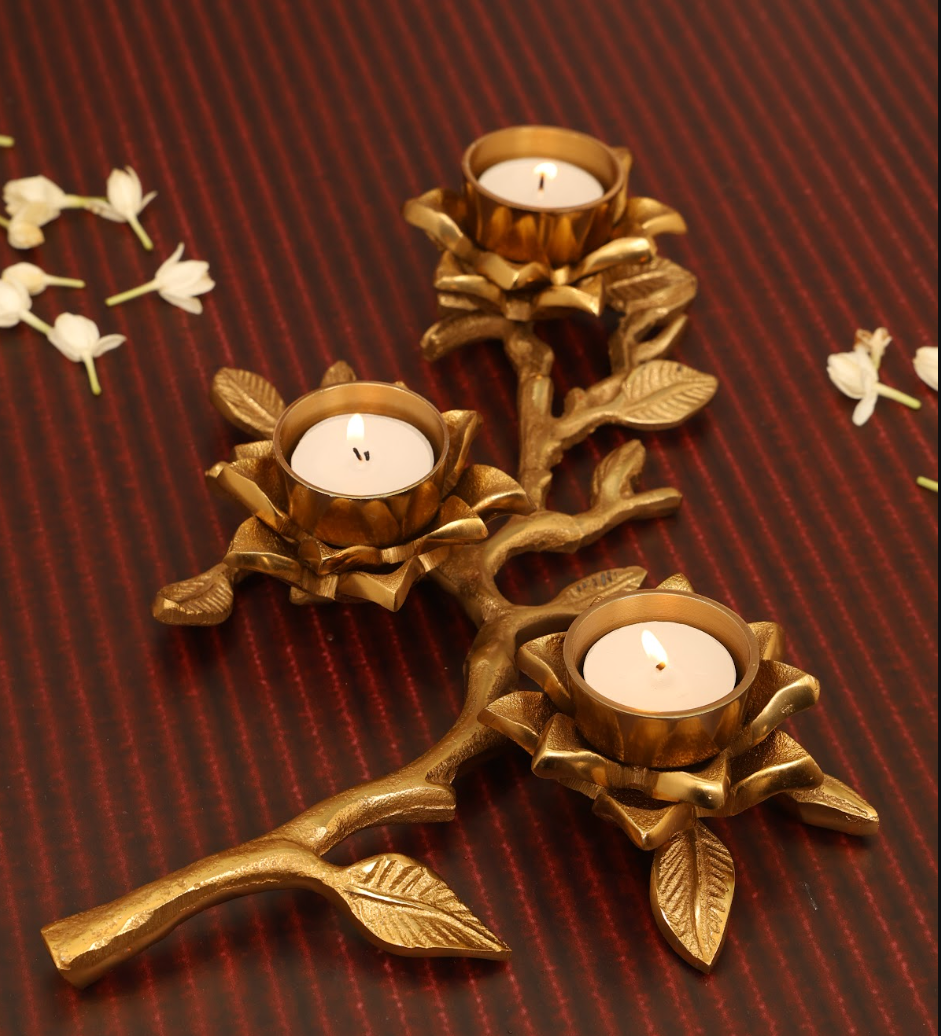Blossom Branch Tea-Light Holder