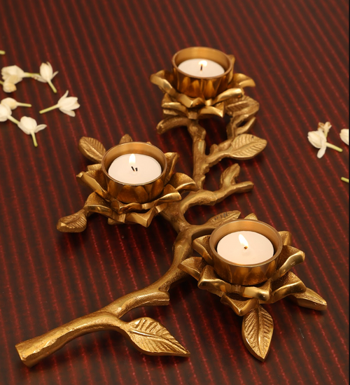 Blossom Branch Tea-Light Holder