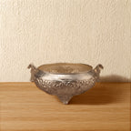 Peacock Embossed Bowl - Silver
