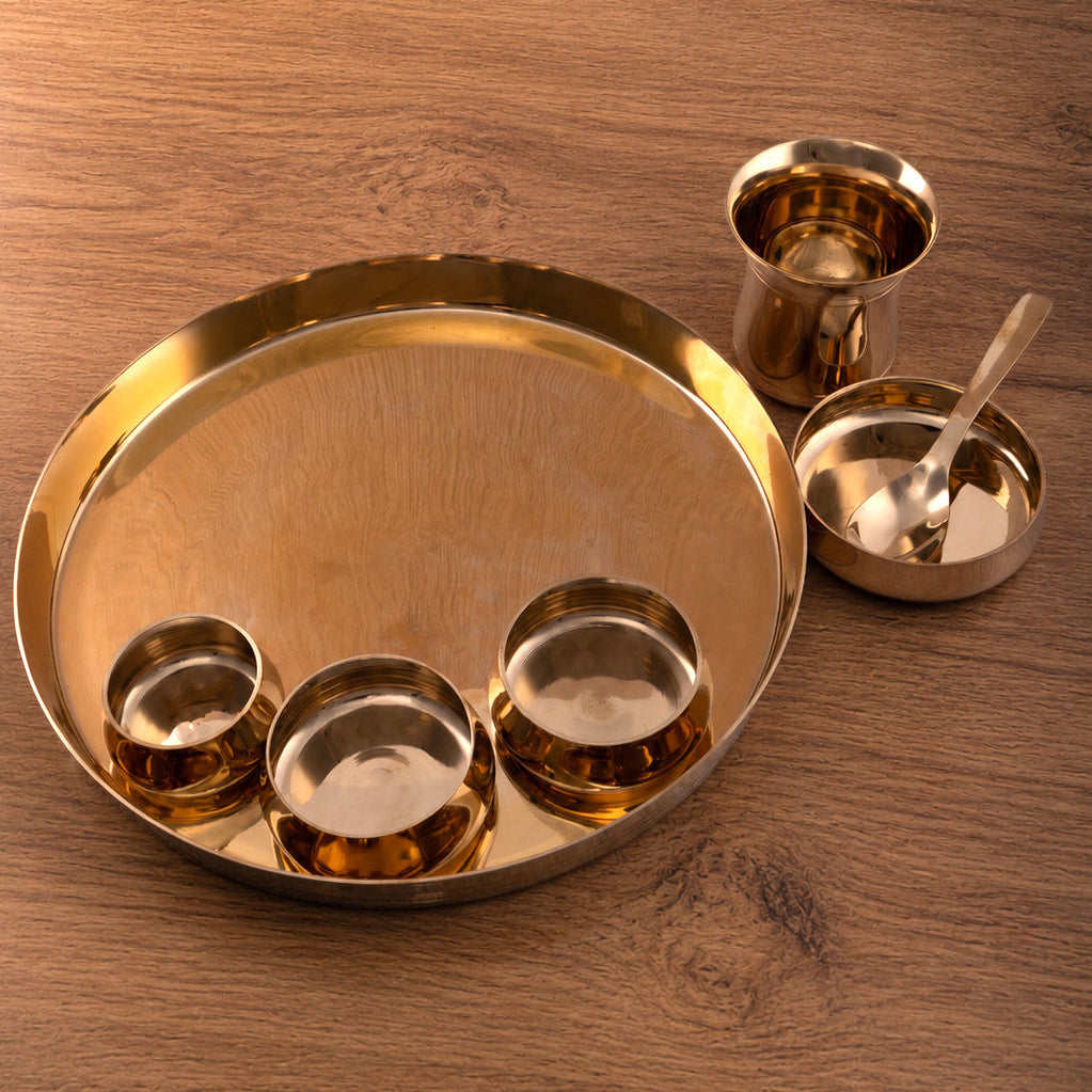 Kansa Heritage 7 Pc Thali Set